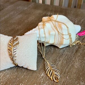 Lilly Pulitzer Birds Of A Feather Necklace & Bracelet